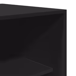 vidaXL Wardrobe Clothing Storage Hanger Clothes Cabinet Closet Engineered Wood - black, 80 x 50 x 200 cm/ 3 shelves piece - Additional view 6