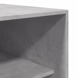 vidaXL Wardrobe Clothing Storage Hanger Clothes Cabinet Closet Engineered Wood - concrete grey, 80 x 50 x 200 cm/ 3 shelves piece - Additional view 6