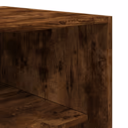 vidaXL Wardrobe Clothing Storage Hanger Clothes Cabinet Closet Engineered Wood - smoked oak, 80 x 50 x 200 cm/ 3 shelves piece - Additional view 6
