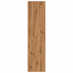 vidaXL Wardrobe Clothing Storage Hanger Clothes Cabinet Closet Engineered Wood - oak, 80 x 50 x 200 cm/ 3 shelves piece - Additional view 3