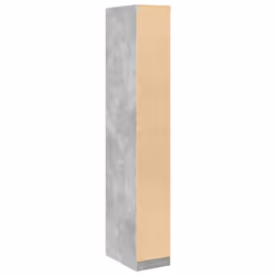 vidaXL Wardrobe Clothing Storage Hanger Clothes Cabinet Closet Engineered Wood - concrete grey, 30 x 50 x 200 cm/ 4 shelves piece - Additional view 5