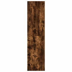 vidaXL Wardrobe Clothing Storage Hanger Clothes Cabinet Closet Engineered Wood - smoked oak, 30 x 50 x 200 cm/ 4 shelves piece - Additional view 4