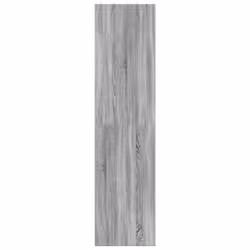 vidaXL Wardrobe Clothing Storage Hanger Clothes Cabinet Closet Engineered Wood - grey sonoma, 30 x 50 x 200 cm/ 4 shelves piece - Additional view 4