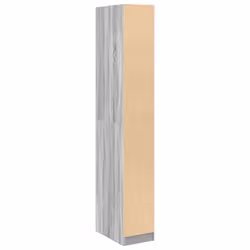 vidaXL Wardrobe Clothing Storage Hanger Clothes Cabinet Closet Engineered Wood - grey sonoma, 30 x 50 x 200 cm/ 4 shelves piece - Additional view 5