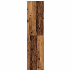 vidaXL Wardrobe Clothing Storage Hanger Clothes Cabinet Closet Engineered Wood - old wood, 30 x 50 x 200 cm/ 4 shelves piece - Additional view 4