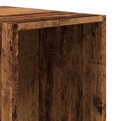 vidaXL Wardrobe Clothing Storage Hanger Clothes Cabinet Closet Engineered Wood - old wood, 30 x 50 x 200 cm/ 4 shelves piece - Additional view 6