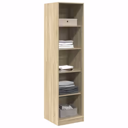 vidaXL Wardrobe Clothing Storage Hanger Clothes Cabinet Closet Engineered Wood - sonoma oak, 50 x 50 x 200 cm/ 4 shelves piece - Additional view 2
