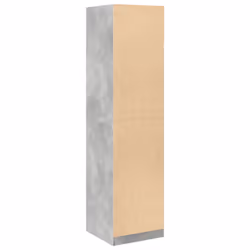 vidaXL Wardrobe Clothing Storage Hanger Clothes Cabinet Closet Engineered Wood - concrete grey, 50 x 50 x 200 cm/ 4 shelves piece - Additional view 5