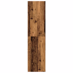 vidaXL Wardrobe Clothing Storage Hanger Clothes Cabinet Closet Engineered Wood - old wood, 50 x 50 x 200 cm/ 4 shelves piece - Additional view 4