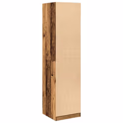 vidaXL Wardrobe Clothing Storage Hanger Clothes Cabinet Closet Engineered Wood - old wood, 50 x 50 x 200 cm/ 4 shelves piece - Additional view 5
