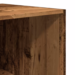 vidaXL Wardrobe Clothing Storage Hanger Clothes Cabinet Closet Engineered Wood - old wood, 50 x 50 x 200 cm/ 4 shelves piece - Additional view 6