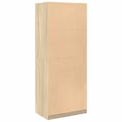 vidaXL Wardrobe Clothing Storage Hanger Clothes Cabinet Closet Engineered Wood - sonoma oak, 80 x 50 x 200 cm/ 4 shelves piece - Additional view 5