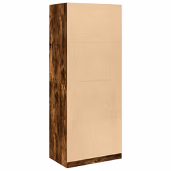 vidaXL Wardrobe Clothing Storage Hanger Clothes Cabinet Closet Engineered Wood - smoked oak, 80 x 50 x 200 cm/ 4 shelves piece - Additional view 5