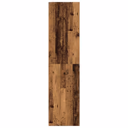 vidaXL Wardrobe Clothing Storage Hanger Clothes Cabinet Closet Engineered Wood - old wood, 80 x 50 x 200 cm/ 4 shelves piece - Additional view 4