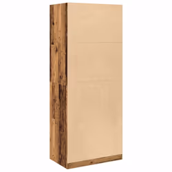 vidaXL Wardrobe Clothing Storage Hanger Clothes Cabinet Closet Engineered Wood - old wood, 80 x 50 x 200 cm/ 4 shelves piece - Additional view 5