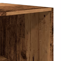 vidaXL Wardrobe Clothing Storage Hanger Clothes Cabinet Closet Engineered Wood - old wood, 100 x 50 x 200 cm/ 4 shelves piece - Additional view 6