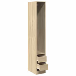 vidaXL Wardrobe Closet Clothes Storage Organiser Sonoma Oak Engineered Wood - Additional view 4