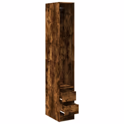 vidaXL Wardrobe Closet Clothes Storage Organiser Smoked Oak Engineered Wood - Additional view 4