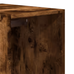 vidaXL Wardrobe Closet Clothes Storage Organiser Smoked Oak Engineered Wood - Additional view 7