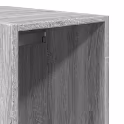 vidaXL Wardrobe Clothing Storage Hanger Clothes Cabinet Closet Engineered Wood - grey sonoma, 30 x 50 x 200 cm/ 2 drawers piece - Additional view 7