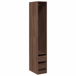 vidaXL Wardrobe Closet Clothes Storage Organiser Brown Oak Engineered Wood