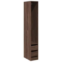 vidaXL Wardrobe Closet Clothes Storage Organiser Brown Oak Engineered Wood