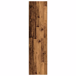 vidaXL Wardrobe Clothing Storage Hanger Clothes Cabinet Closet Engineered Wood - old wood, 30 x 50 x 200 cm/ 2 drawers piece - Additional view 5