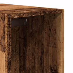 vidaXL Wardrobe Clothing Storage Hanger Clothes Cabinet Closet Engineered Wood - old wood, 30 x 50 x 200 cm/ 2 drawers piece - Additional view 7