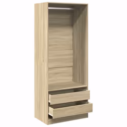 vidaXL Wardrobe Clothing Storage Hanger Clothes Cabinet Closet Engineered Wood - sonoma oak - Additional view 4