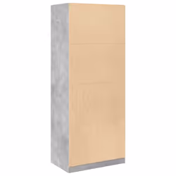 vidaXL Wardrobe Clothing Storage Hanger Clothes Cabinet Closet Engineered Wood - concrete grey - Additional view 6