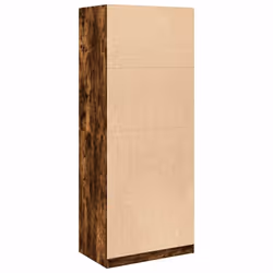 vidaXL Wardrobe Clothing Storage Hanger Clothes Cabinet Closet Engineered Wood - smoked oak - Additional view 6