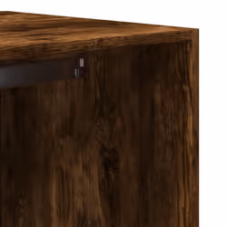 vidaXL Wardrobe Clothing Storage Hanger Clothes Cabinet Closet Engineered Wood - smoked oak - Additional view 7
