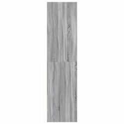 vidaXL Wardrobe Clothing Storage Hanger Clothes Cabinet Closet Engineered Wood - grey sonoma - Additional view 5