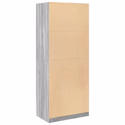 vidaXL Wardrobe Clothing Storage Hanger Clothes Cabinet Closet Engineered Wood - grey sonoma - Additional view 6