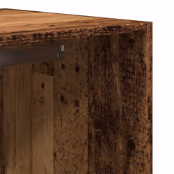 vidaXL Wardrobe Clothing Storage Hanger Clothes Cabinet Closet Engineered Wood - old wood - Additional view 7