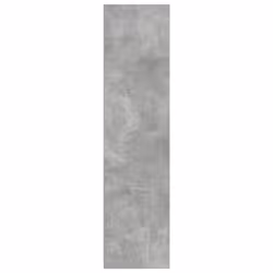 vidaXL Wardrobe Clothing Storage Hanger Clothes Cabinet Closet Engineered Wood - concrete grey, 80 x 50 x 200 cm/ 2 shelves piece - Additional view 4