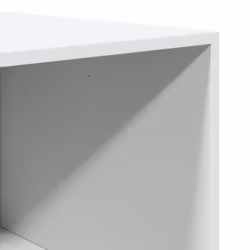 vidaXL Wardrobe Clothing Storage Hanger Clothes Cabinet Closet Engineered Wood - white, 100 x 50 x 200 cm/ 2 shelves piece - Additional view 7