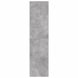 vidaXL Wardrobe Clothing Storage Hanger Clothes Cabinet Closet Engineered Wood - concrete grey, 100 x 50 x 200 cm/ 2 shelves piece - Additional view 4