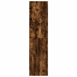 vidaXL Wardrobe Clothing Storage Hanger Clothes Cabinet Closet Engineered Wood - smoked oak, 100 x 50 x 200 cm/ 2 shelves piece - Additional view 4