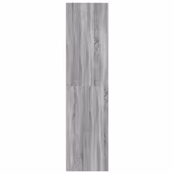vidaXL Wardrobe Clothing Storage Hanger Clothes Cabinet Closet Engineered Wood - grey sonoma, 100 x 50 x 200 cm/ 2 shelves piece - Additional view 4