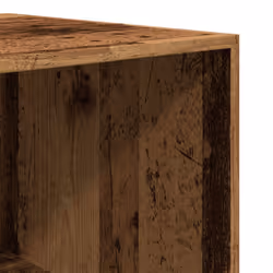 vidaXL Wardrobe Clothing Storage Hanger Clothes Cabinet Closet Engineered Wood - old wood, 100 x 50 x 200 cm/ 2 shelves piece - Additional view 7