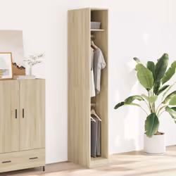 vidaXL Wardrobe Closet Clothes Storage Organiser Sonoma Oak Engineered Wood