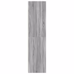 vidaXL Wardrobe Clothing Storage Hanger Clothes Cabinet Closet Engineered Wood - grey sonoma, 30 x 50 x 200 cm/ 1 shelf piece - Additional view 4
