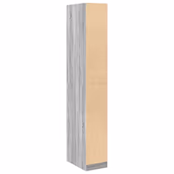 vidaXL Wardrobe Clothing Storage Hanger Clothes Cabinet Closet Engineered Wood - grey sonoma, 30 x 50 x 200 cm/ 1 shelf piece - Additional view 5