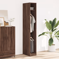 vidaXL Wardrobe Closet Clothes Storage Organiser Brown Oak Engineered Wood