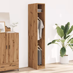 vidaXL Wardrobe Closet Clothes Storage Organiser Artisian Oak Engineered Wood - Additional view 2