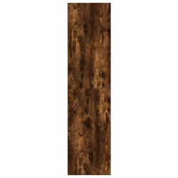 vidaXL Wardrobe Clothing Storage Hanger Clothes Cabinet Closet Engineered Wood - smoked oak, 50 x 50 x 200 cm/ 1 shelf piece - Additional view 4