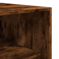vidaXL Wardrobe Clothing Storage Hanger Clothes Cabinet Closet Engineered Wood - smoked oak, 50 x 50 x 200 cm/ 1 shelf piece - Additional view 6