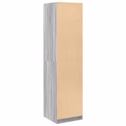 vidaXL Wardrobe Clothing Storage Hanger Clothes Cabinet Closet Engineered Wood - grey sonoma, 50 x 50 x 200 cm/ 1 shelf piece - Additional view 5