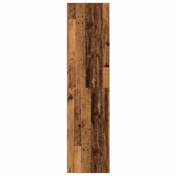 vidaXL Wardrobe Clothing Storage Hanger Clothes Cabinet Closet Engineered Wood - old wood, 50 x 50 x 200 cm/ 1 shelf piece - Additional view 4